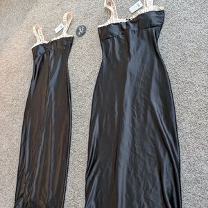 Derek Heart Black and Cream Chemise